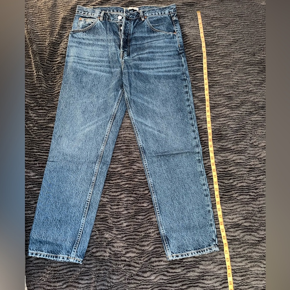Zara Men's Blue Straight Jeans